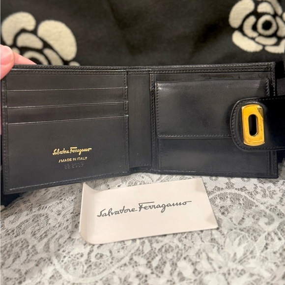 Salvatore Ferragamo Black Leather Wallet - Picture 4 of 6